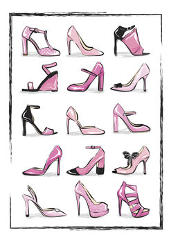 Papel de parede Pink Shoes