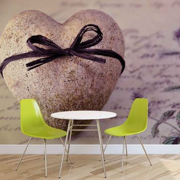 Papel de parede Stone Heart Flower Tie