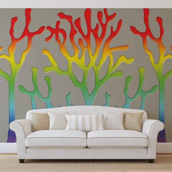 Papel de parede Tree Abstract Rainbow