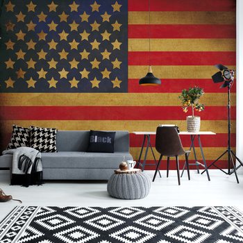 Papel de parede Vintage Flag Usa America