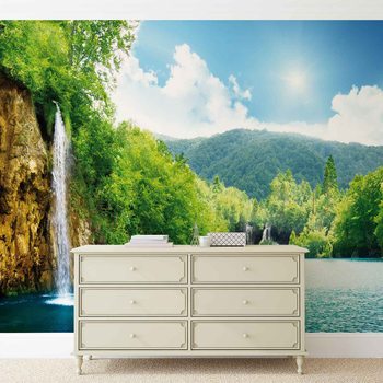 Papel de parede Waterfall Lake