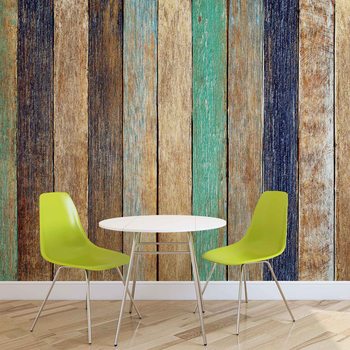 Papel de parede Wood Fence Planks
