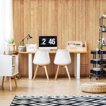 Papel de parede Wood Planks Light Colour