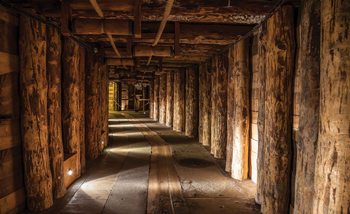 Papel de parede Wood Tunnel Mine