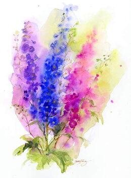 Принти на полотні Delphinium, 2016,
