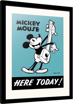 Poster emoldurado Disney - Mickey Mouse - Here Today!