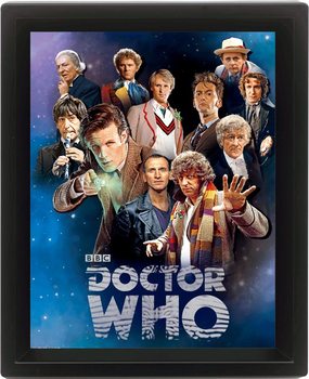 Πλαισιωμένη 3D αφίσα DOCTOR WHO - doctors