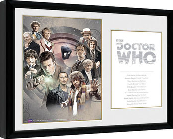 Poster emoldurado Doctor Who - Doctors