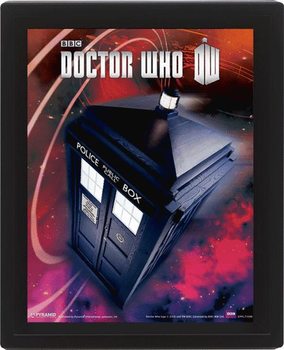 Πλαισιωμένη 3D αφίσα DOCTOR WHO - flying