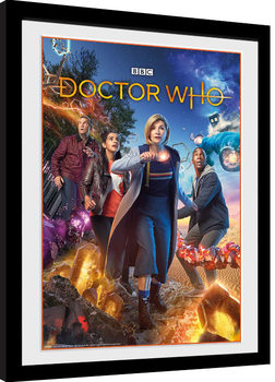 Poster emoldurado Doctor Who - Group