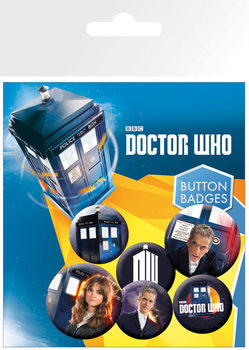 Σετ κονκάρδες Doctor Who - New