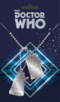 Dog tag Doctor Who - Tardis and Dalek