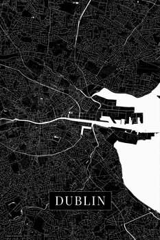 Принти на полотні Dublin black
