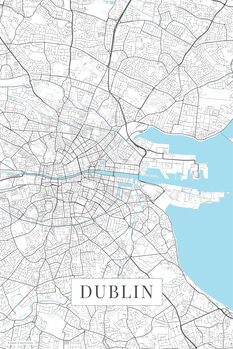 Принти на полотні Dublin white