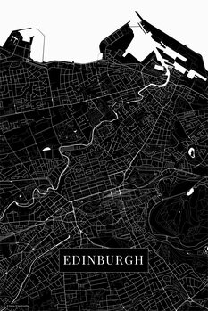 Принти на полотні Edinburgh black