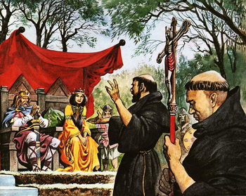 Augustine preaches to King Ethelbert Taidejuliste