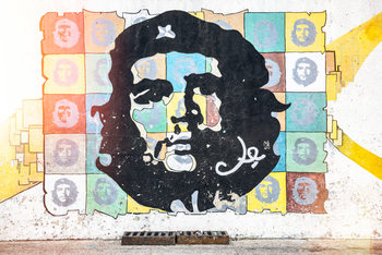 Eksklusiiviset taidevalokuvat Che Guevara mural in Havana