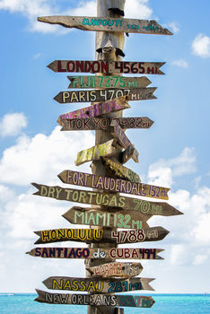 Eksklusiiviset taidevalokuvat Destination Signs - Key West