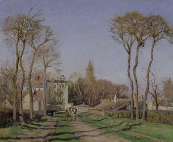 Entrance to the Village of Voisins, Yvelines, 1872 Taidejuliste
