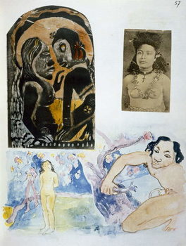 Illustrations from 'Noa Noa, Voyage a Tahiti', published 1926 Taidejuliste