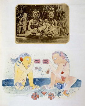 Illustrations from 'Noa Noa, Voyage a Tahiti', published 1926 Taidejuliste