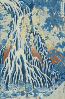 Kirifuri Fall on Kurokami Mount, from the series 'Shokoku Taki Meguri' (A Journey to the Waterfalls of All the Provinces) c.1832 Taidejuliste