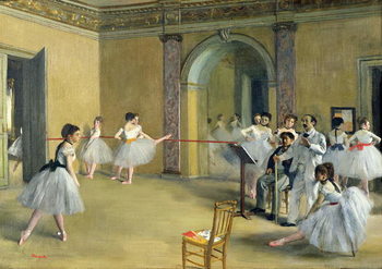 The Dance Foyer at the Opera on the rue Le Peletier, 1872 Taidejuliste