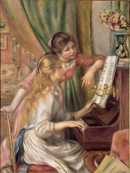 Young Girls at the Piano, 1892 Taidejuliste