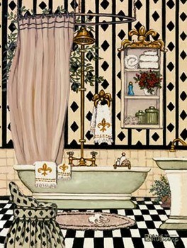 Art Print Elegant Bath II