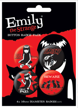 Σετ κονκάρδες EMILY THE STRANGE 1