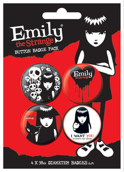 Σετ κονκάρδες EMILY THE STRANGE 2