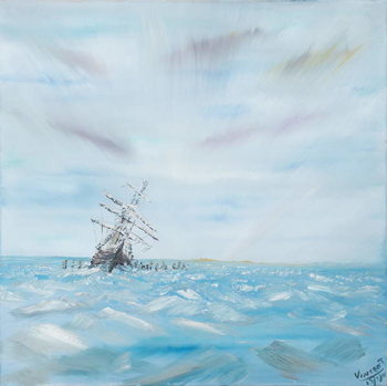 Принти на полотні Endurance trapped by Antarctic Ice, 2014,