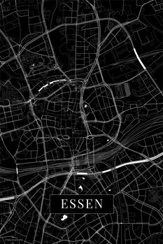 Принти на полотні Essen black