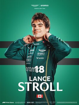 Художествен печат F1 Print Store Driver Series - Lance Stroll