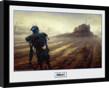 Framed Poster Fallout 4 - Farming Robot