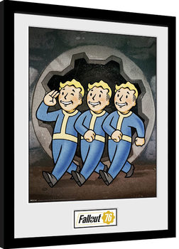 Framed poster Fallout 76 - Vault Boys