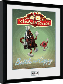Framed poster Fallout - Bottle and Cappy