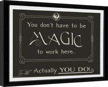 Poster emoldurado Fantastic Beasts - Magic