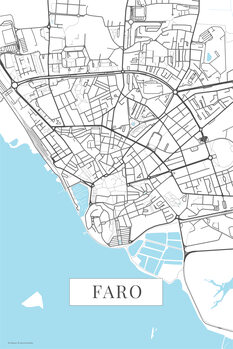 Принти на полотні Faro white