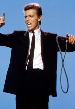 Canvas Print Absolute Beginners: Davis Bowie, 1986