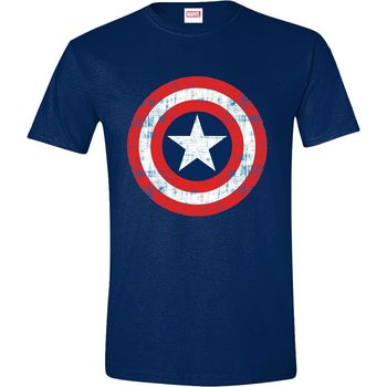 T-shirt Captain America - Cracked Shield