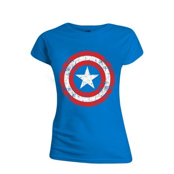 T-shirt Captain America - Cracked Shield