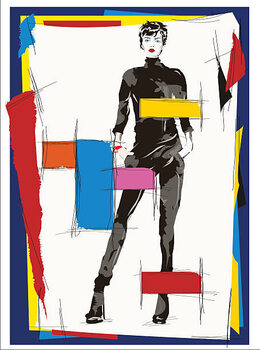T-shirt cubism fashion woman