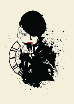 T-shirt Fashion girl in sketch-style