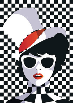 T-shirt Fashion girl in sketch-style