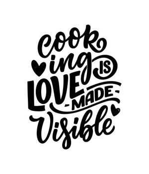 T-shirt Hand drawn lettering quote in modern