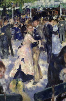 Canvas Print Le Moulin de la Galette, detail of the dancers