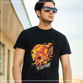 T-shirt Mortal Kombat - Scorpion Flame