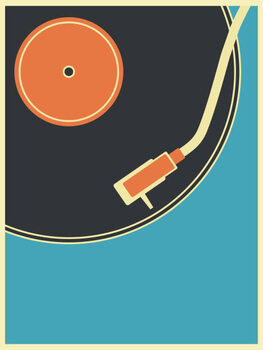 T-shirt Retro Music Vintage Turntable Poster in