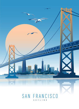 T-shirt San Francisco skyline
